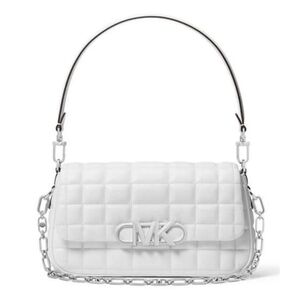 NWT Michael Kors Parker Convertible Pouchette Quilted Leather Shoulder Bag Purse